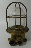 Auktion 345<br>massive  Messing-Schiffslampe, H-19 cm