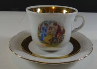 Los 1005 <br>Kaffeetasse mit U.T. "Thun" Czechoslowakei,