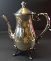 Auktion 335 / Los 11086 <br>versilb. Kaffeekanne "Sheridan Silver" Electro plated, gut erhalten, H-23 cm