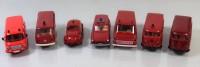 Los 12033 <br>5x Brekina und 2 x Wiking, VW Käfer, Mercedes Deutsche Bundespost Katastrophenschutz Fahrzeug, 2 x VW Bus und 3 Fahrzeuge ohne Bezeichnung, für Modellbau, 1:87