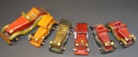 Los  <br>6x kl. Oldtimer-Holzmodelle, Handarbeit, L-ca. 10 bis 15 cm