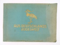 Los  <br>Sammelalbum "Aus Deutschlands Vogelwelt, Cigaretten-Bilderdienst Altona-Bahrenfeld 1922, vollständig, mit Altersspuren