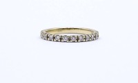 Auktion 352 / Los 1183 <br>Ring mit Brillanten, GG 585/000, Brillanten zus.ca. 0,24ct., 3,1g., RG 56