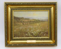 Los  <br>Druck, Daisy Field by E.W. Waite, C.P. Framed Product Hampton Collection, RG 31x37cm