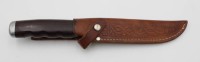 Auktion 335 / Los 16030 <br>Jagdmesser, Original Bowie Knife, Lederscheide , L-24,5cm.