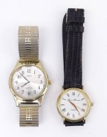 Los  <br>2x Herren Armbanduhren, mechanisch, 1x läuft (Remio Rondelli), D. 31 - 36mm, starke Alters- und Gebrauchsspuren