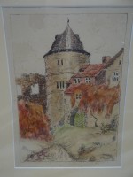 Auktion 335 / Los 5050 <br>Sophie WENCKE (1874-1963) Burgtor" Lithografie in PP unter Folie, PP Grösse 50x40 cm