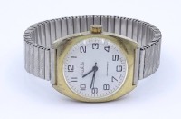 Los  <br>Herren Armbanduhr Ruhla, mechanisch (handaufzug), Werk steht, Gehäuse 34x35mm, Tragespuren