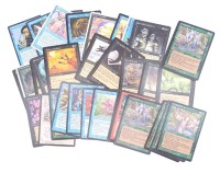 Los  <br>Ca. 160 Spielkarten "Magic: The Gathering", englisch und deutsch, einzelne Karten doppelt