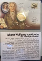 Auktion  / Los  <br>Numisbrief 5 DM Goethe 1992