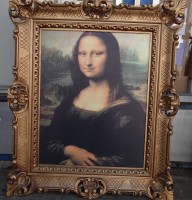 Los  <br>Kunstdruck "Mona Lisa"  in Kunststoff-Rahmen, RG 70x59 cm