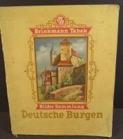 Los  <br>Brinkmann-Tabak, Bremen, Sammelalbum "Deutsche Burgen", 12 Serien, komplett