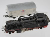 Los 12006 <br>Märklin-Dampflok sowie 1x Werbewaggon, H0, bespielte Erhaltungen, Funktion nicht geprüft