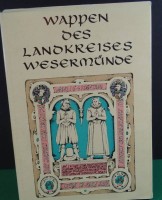 Los  <br>Wappen des Landkreises Wesermünde, um 1985, mit Widmung für Hochzeitspaar