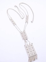 Los  <br>925er Silber Halskette, L. 53,5cm, 21g., eine Verbindung lose