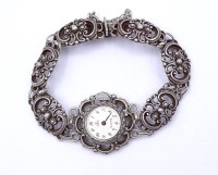 Los  <br>Damen Armbanduhr aus Silber 835/000, Quartzwerk, 27g., Funktion nicht überprüft