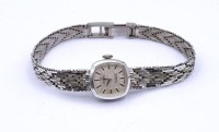 Los  <br>Damen Armbanduhr aus Silber 835/000, mechanisch, Werk läuft, 22,9g.