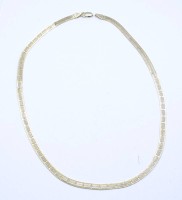 Los  <br>925er Silber Halskette, Verschluss defekt, l. 44,5cm, 9,8g.