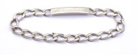 Los  <br>Armband, Silber, Namensgravur und Datierung, L. 22cm, 16,2g.