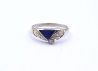 Los  <br>Silberring mit Lapislazuli, Sterlingsilber 925/000, 2,1g., RG 56