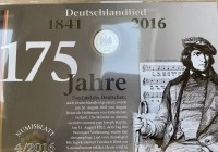 Los  <br>Numisbrief 175 J. Deutschlandlied, 2016, 20 Euro