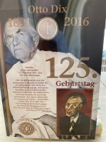 Los  <br>Numisbrief "Otto Dix" 2016, 20 Euro