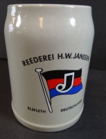 Los  <br>Bierkrug mit Reedereizeichen, Janssen-Elsfleth