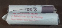 Los  <br>2 Rollen Kleingeld DM,   1x10 Pfennig Münzen, 1x 5Pfennig