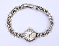 Los  <br>Damen Armbanduhr "Roba", Vollsilber 835/000, mechanisch, Werk steht, Glas beschädigt, ges.Gew. 16,5g.