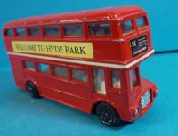 Los  <br>Londoner Doppeldecker-Bus, wohl von Dinky Toys, Made in Ghana