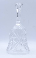 Los  <br>Glas Tischglocke, ungemarkt, H. 17,0cm