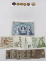 Los 6014 <br>6x div., Kleinmünzen Deutschs Reich, 3x div. Banknoten und 20x Notgeld Berlin 1921