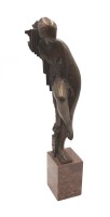 Auktion 344 / Los 15241 <br>hohe Bronze Jan HÁNNA (1927-1994), 1969, aus der Serie "Die neun Musen", signiert, auf Steinsockel, ca. H-52cm.