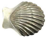 Auktion 346 / Los 11009 <br>kl. Muschelschale, Silber-925-, H-2 cm, 7x5 cm, ca 25 gr