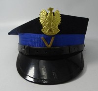 Auktion 346 / Los 7010 <br>polnische Feuerwehrmütze eines Unteroffiziers (Löschmeister der Berufsfeuerwehr), entspricht dem Dienstgrad eines Feldwebels