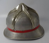 Auktion 346 / Los 15010 <br>Schweizer Feuerwehrhelm mit Inlet