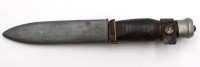 Auktion 346 / Los 7031 <br>Messer, wohl Militär, 3. Reich ?, Altersspuren, L-22cm.