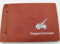 Auktion 346 / Los 7042 <br>leeres Fotoalbum "Kriegserinnerungen", 3. Reich