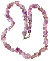 Auktion 347 / Los 1050 <br>Amethyst Halskette, L-46 cm, 44,3 gr.