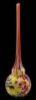 Auktion 347 / Los 10046 <br>Murano Solifleur Vase, rot-bunt, H-29 cm