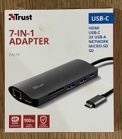 Trust Dalyx 7-in-1 USB-C Multi-Port-Adapter USB-C, Neu unbenutz