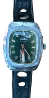 Auktion 347 / Los 2008 <br>mechan russische Automatik Armbanduhr "Csaba" 26 Jewels, Gebrauchsspuren, Werk läuft