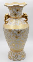 Auktion 347 / Los 8057 <br>Bodenvase, aufwendiges Golddekor, gemarkt "Crown", H-60cm.