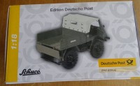 Auktion 347 / Los 12007 <br>Schuco Modellauto "Unimog" 1:18, Edition Deutsche Post, neu in OVP