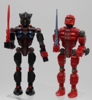 Auktion 347 / Los 12029 <br>2x Lego-Figuren, Serie Lego Knights, ca. H-20cm.