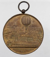 Auktion 347 / Los 6043 <br>Andenken-Medaille, Panorama de Paris, 1878, ca. D-10cm.