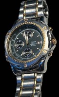 Auktion 348 / Los 2004 <br>HAU "Pulsar" Quartz Chronograph, Stahl/Gold, orig. Band, Y182-6A00, guter Zustand