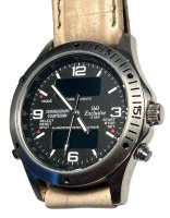 Auktion 348 / Los 2012 <br>Quartz HAU "Q&amp;Q" Exclusive Chronograph Countdown Alarm, Lederband, Werk nicht geprüft