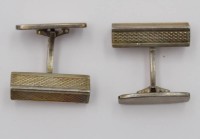 Auktion 348 / Los 1039 <br>Paar Manschettenknöpfe, 925er Silber, 12,8gr., Kopf 2 x 0,5cm