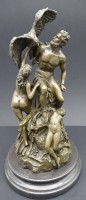 Auktion 348 / Los 15017 <br>Z. Muller oder ähnlich "Prometheus" mit Adler,Marmorsockel, Bronze, H-ca. 34,5cm